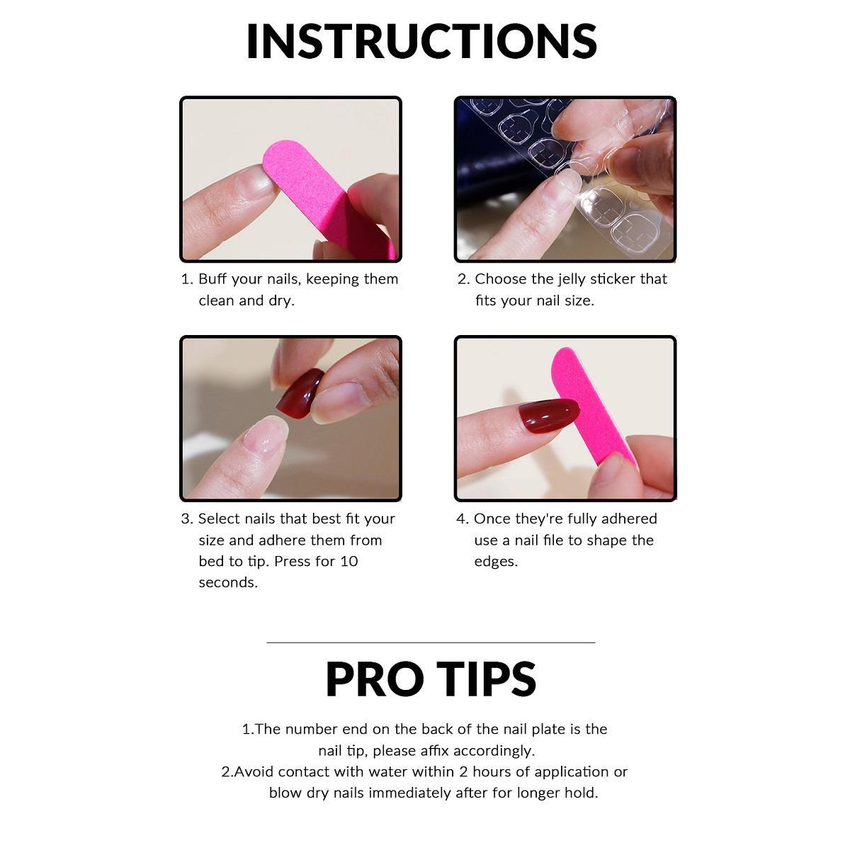 Rhinestone Decor Fake Nails with Nail File & Tape, 24pcs Short Square False Nails for Women & Girls DIY Nail Art, Effortless Press on Nails, Nail Supplies, Christmas, Christmas Gift