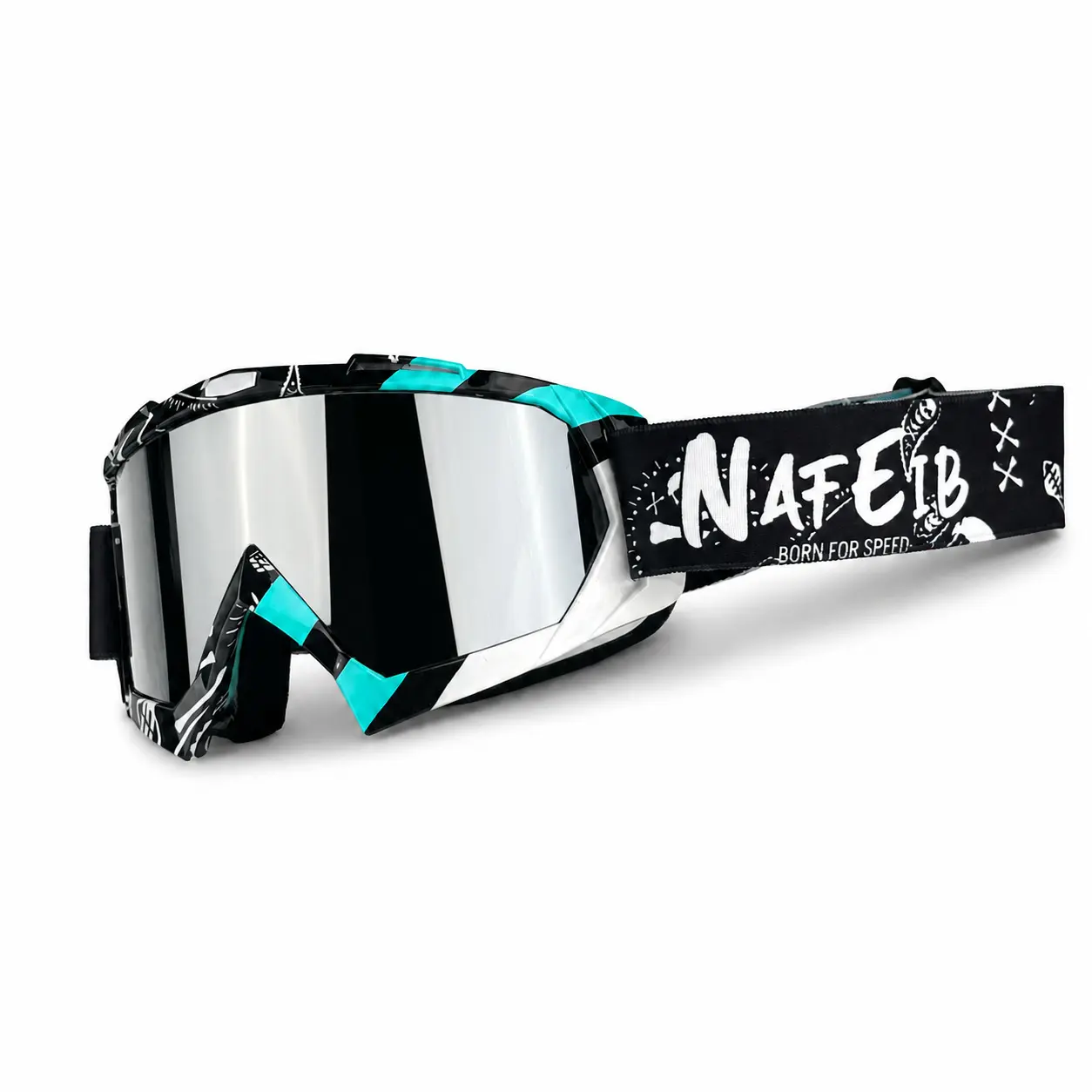 N blue/silver piece
