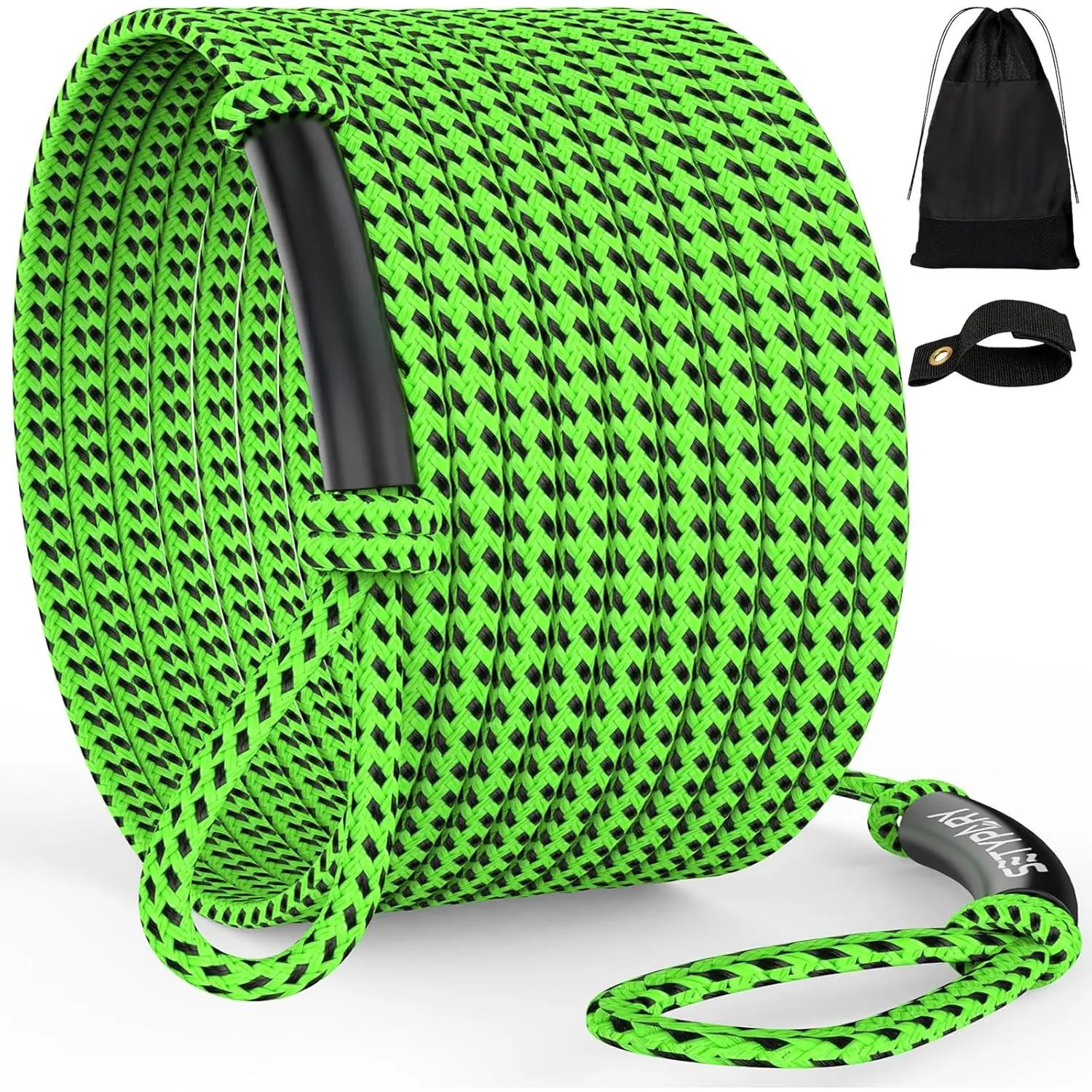 4-6K 60FT Boat Tow Rope for Tubing, Fits 1-4 Person Towable Tubes Boating, Heavy-Duty Floating Tube Tow Rope for Watersports