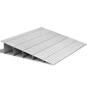 【DealsForYouDays】VEVOR Door Threshold Ramp, 5 inch Rise, Aluminum Alloy Threshold Ramp Rated 800 lbs Load Capacity, Handicap Ramps for Home Steps for Wheelchair, Scooters, Power Chairs, Walkers, Bicycle, Tricycle