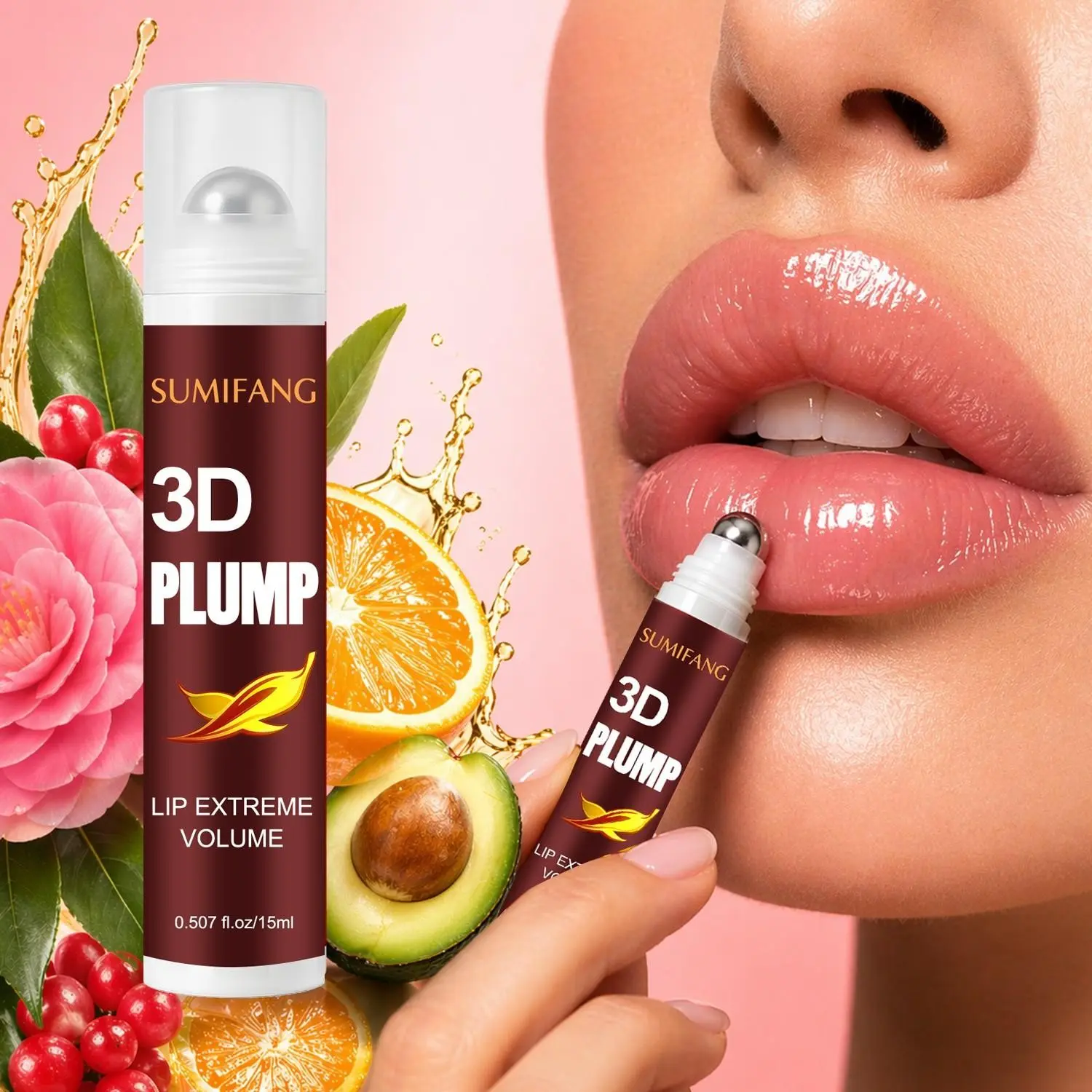 Collagen peptide lip plumping gloss brightens lip color, repairs fine lines, creates fuller, thicker lips, prevents chapped lips, deeply moisturizes and reduces lip lines, lightweight and long-lasting moisturizes lips, and repairs dryness and peeling.