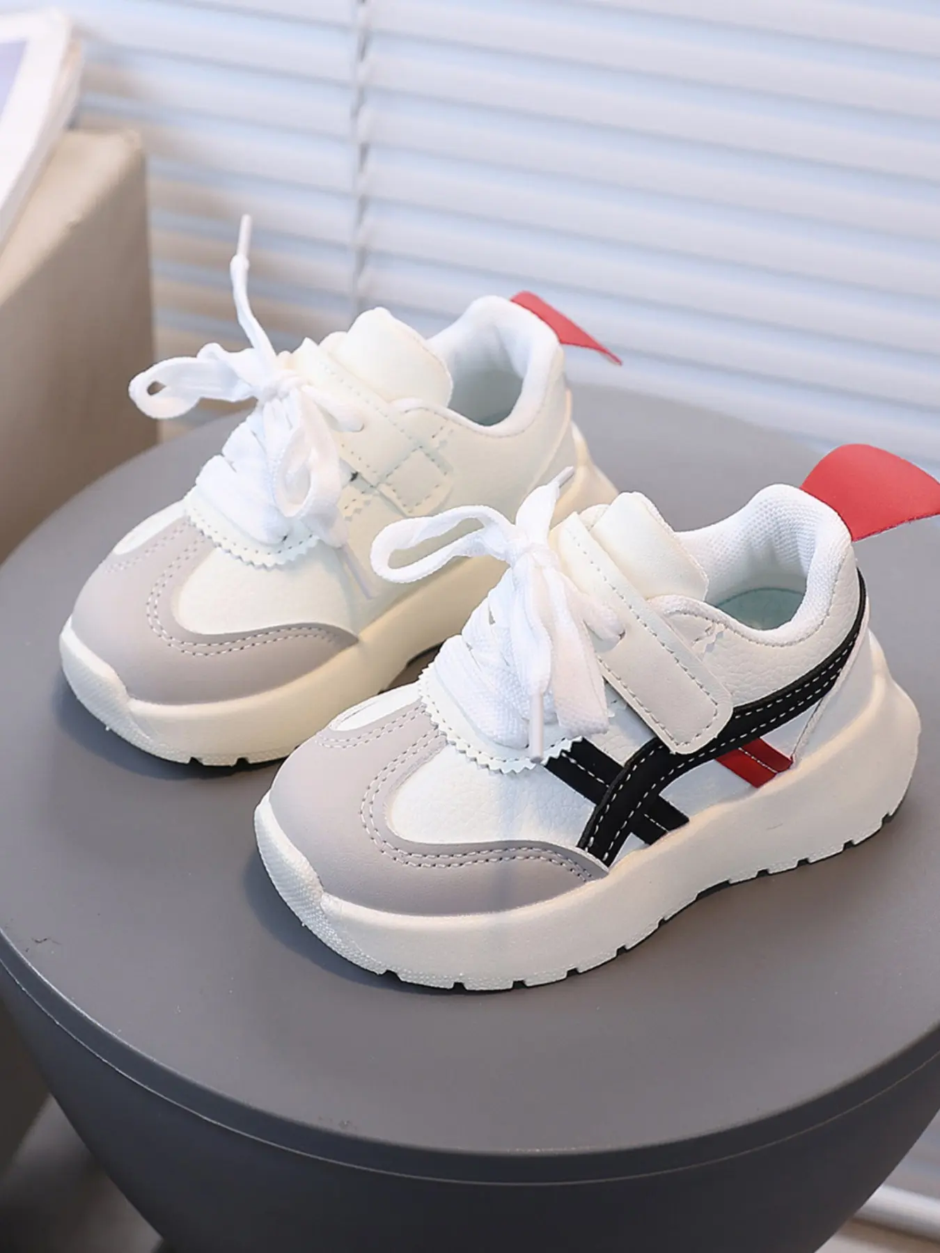 Velcro Agon Shoes, Soft Sole Lightweight Non-Irritating, Vintage Colorblock, Unisex Spring Fall Casual Running Shoes