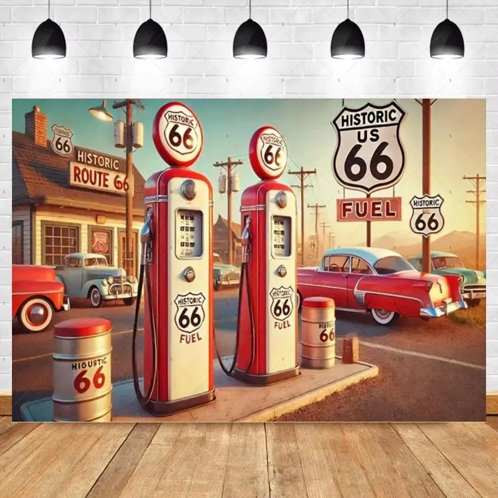 Vintage Auto Garage Tapestry Wall Hanging - Premium Polyester Home Decor Room Photo Backdrop Banner, Formal Church Engagement Prop, Gift for Industrial Auto Workshop Enthusiasts