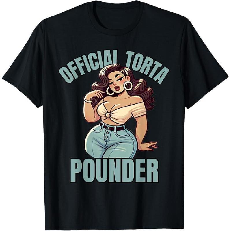 Mexican Latino Car Show Latina Pinup T-Shirt Casual Women's