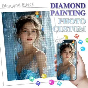 Customizable Diamond Mosaic With Your Own Photo Diamond Painting Full Square Round Decoration Living Room Holiday Gifts