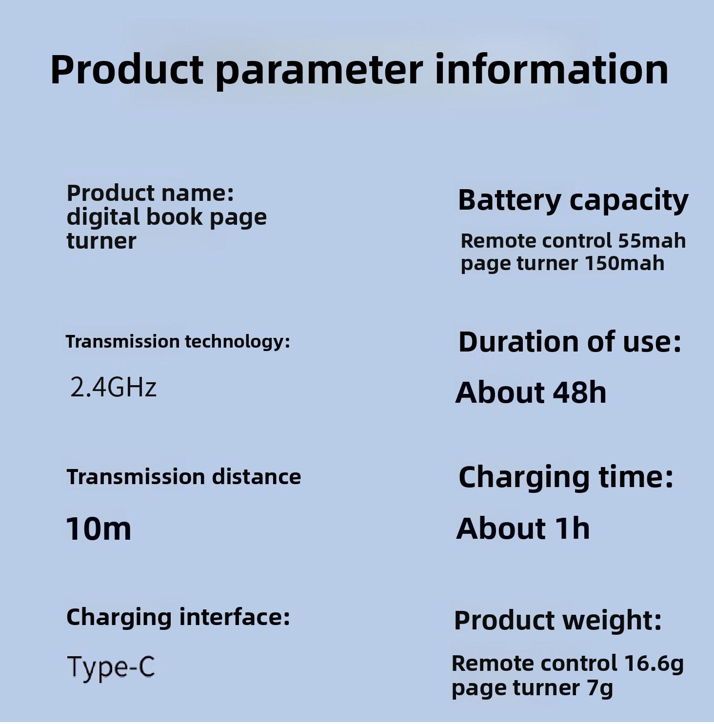 Versatile Wireless Page Turner & Camera Remote for Kindle, iPhone, iPad & Android Tablets with Rechargeable Lithium Battery & USB Charging