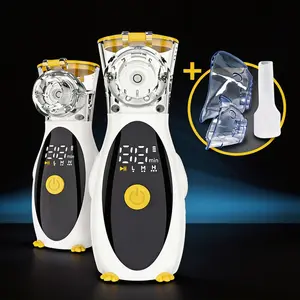 Cute Penguin Handheld Mesh Atomizer, Three-Speed Adjustable Portable Inhaler, Compact Design for Easy Use, Ideal for On-The-Go Convenience
