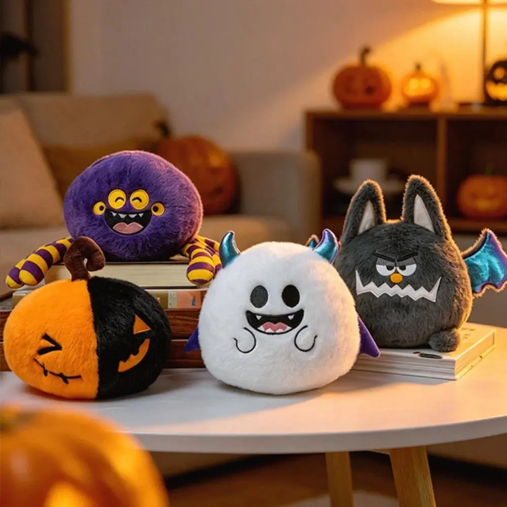 Halloween Plush Toys Set – Spooky Season Cute Bat, Pumpkin, Ghost & Cosplay Cat Stuffed Animals, Soft Monster Doll & Party Decor, Viral TikTok Aesthetic Holiday Gift for Kids & Teens