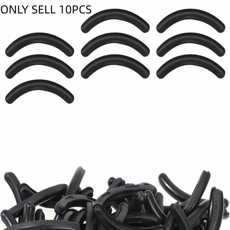 Universal Eyelash Curler Refill Pads Soft Black Rubber Replacement Strips Long Lasting Elasticity Gentle on Lashes Creates Natural Curl Essential Makeup Tool Refill