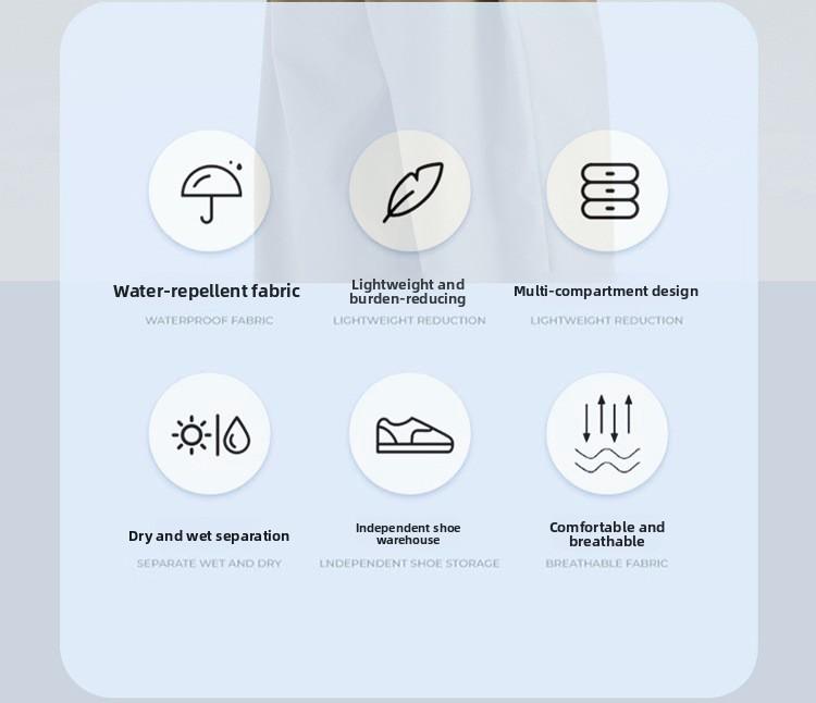 New large-capacity casual backpack, light travel backpack, one pack, multi-purpose outdoor sports badminton tennis bag