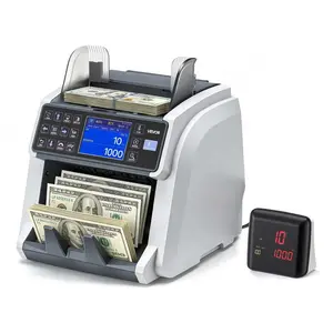 VEVOR Money Counter Machine, Mixed Denomination Bill Cash Counter with CIS/UV/MG/IR/DD/DBL/HLF/CHN Counterfeit Detection, Multi - Currency Support, Money Counting Machine with External Display