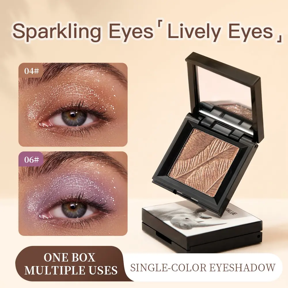 Sheer Smooth Glitter Eyeshadow, Long Lasting No Fallout, Fine Silky Texture Natural Shimmer For Beginners, Eyeshadow Glossy Makeup
