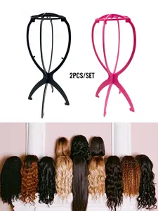 Wig Holder Wig Stand 4 PCS/Set for Wigs, Plastic Material Wig Stand Solution for Hair Accessories & Styling Tools
