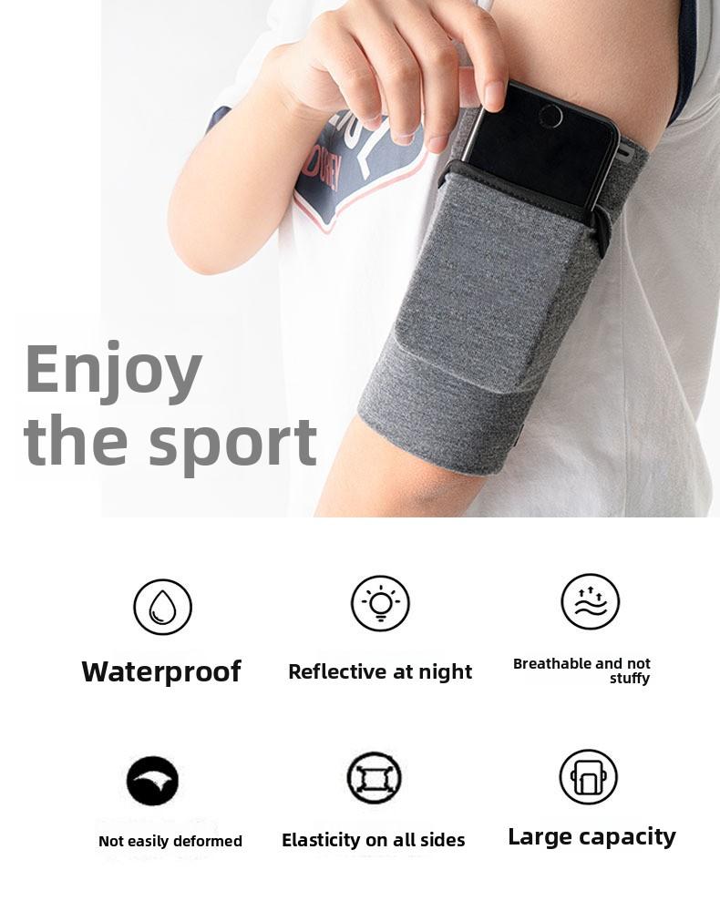 Sports mobile phone arm bag men's and women's outdoor fitness equipment running arm bag arm with arm cover