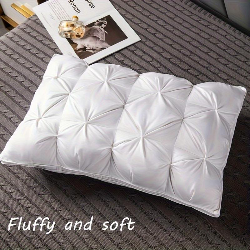 Buy 1 Get 1 Free, 2pc Hotel Fluffy Pillow - Neck Support Sleep Pillow, Comfortable Pressure Relief, Lightweight Luxury Bed Pillow For Bedroom, Home, And Dorm Use. luxury 5-star hotel quality