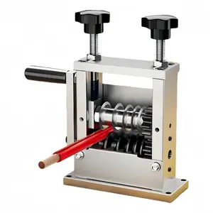 Heavy-Duty Manual Wire Stripper Featuring a Hand Crank: A Portable Aluminum Cable Stripping Machine for Scrap Copper Recycling. It Comes with a Replacement Blade and Is Ideal for DIY Projects. Hand Tools