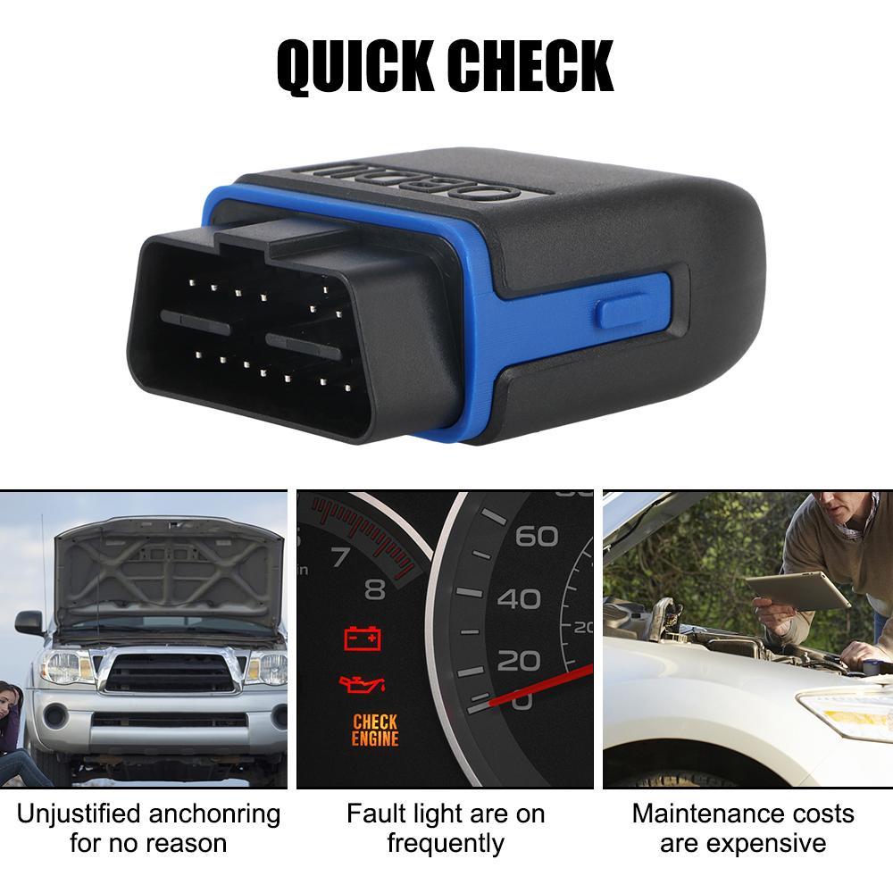 Car Code Reader, Mini Wireless Bluetooth-compatible Diagnostic Scanner, Vehicle Diagnostic Tool, ELM327 V1.5 OBD2 Scanner, Car OBD II Diagnostic Tool for iOS Android & Windows