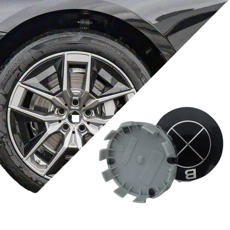 4pcs Bmw HUB Caps 6.8cm, Compatible with F Series, Abs Wheel Covers with Center Pin, Easy Installation, Various Models, Car Accessories