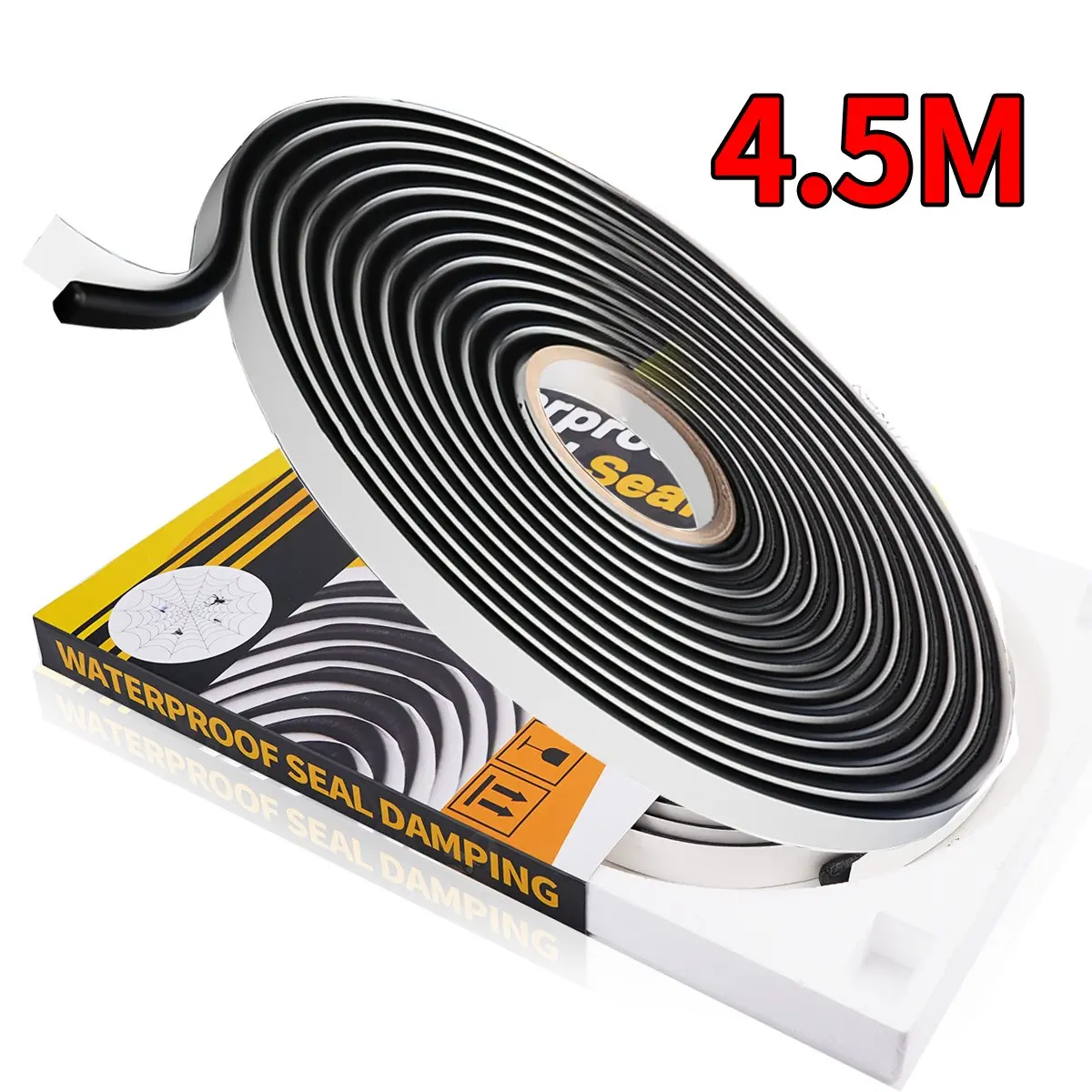 Car Headlight Sealant Tape, Butyl Rubber Waterproof Adhesive, Long Lasting Adhesive, Waterproof Self Adhesive, Versatile Use Hidden Headlight Tail Light Shield, Durable Automotive Sealing Strip, Waterproof Durability