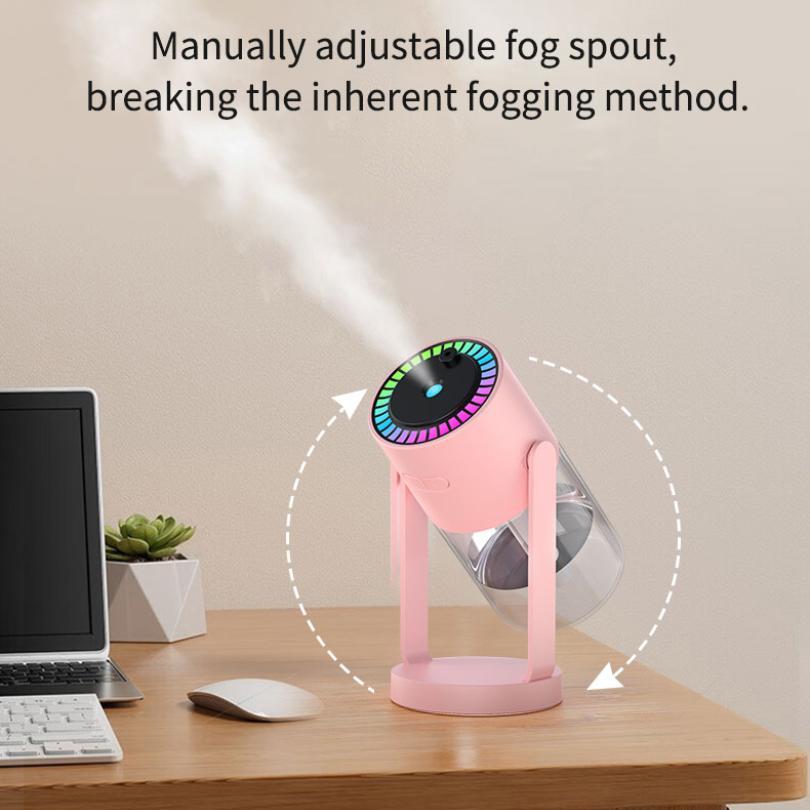 USB Powered Starry Sky Projector Cool Mist Humidifier, 1 Count Rotatable Car Air Humidifier, Household Air Humidifier for Home & Car Use