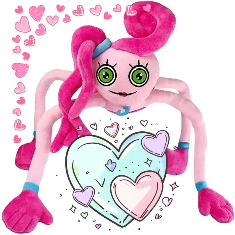 POPPY PLAYTIME Pink Mommy Long Legs Plush Toy Horror Game Stuffed Doll Holiday Party Gift