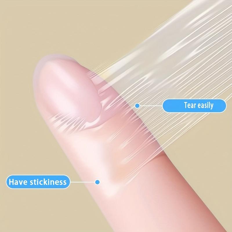 1 Roll Transparent Self-Adhesive Tape, PU Material Bandage, Portable Finger Protector, Anti-Friction Sticker for Bathing