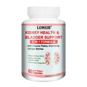 Kidney Health and Bladder Support - Kidney Support Supplement with Chanca Piedra, Cranberry, Juniper Berries for Bladder Health - 60 Capsules