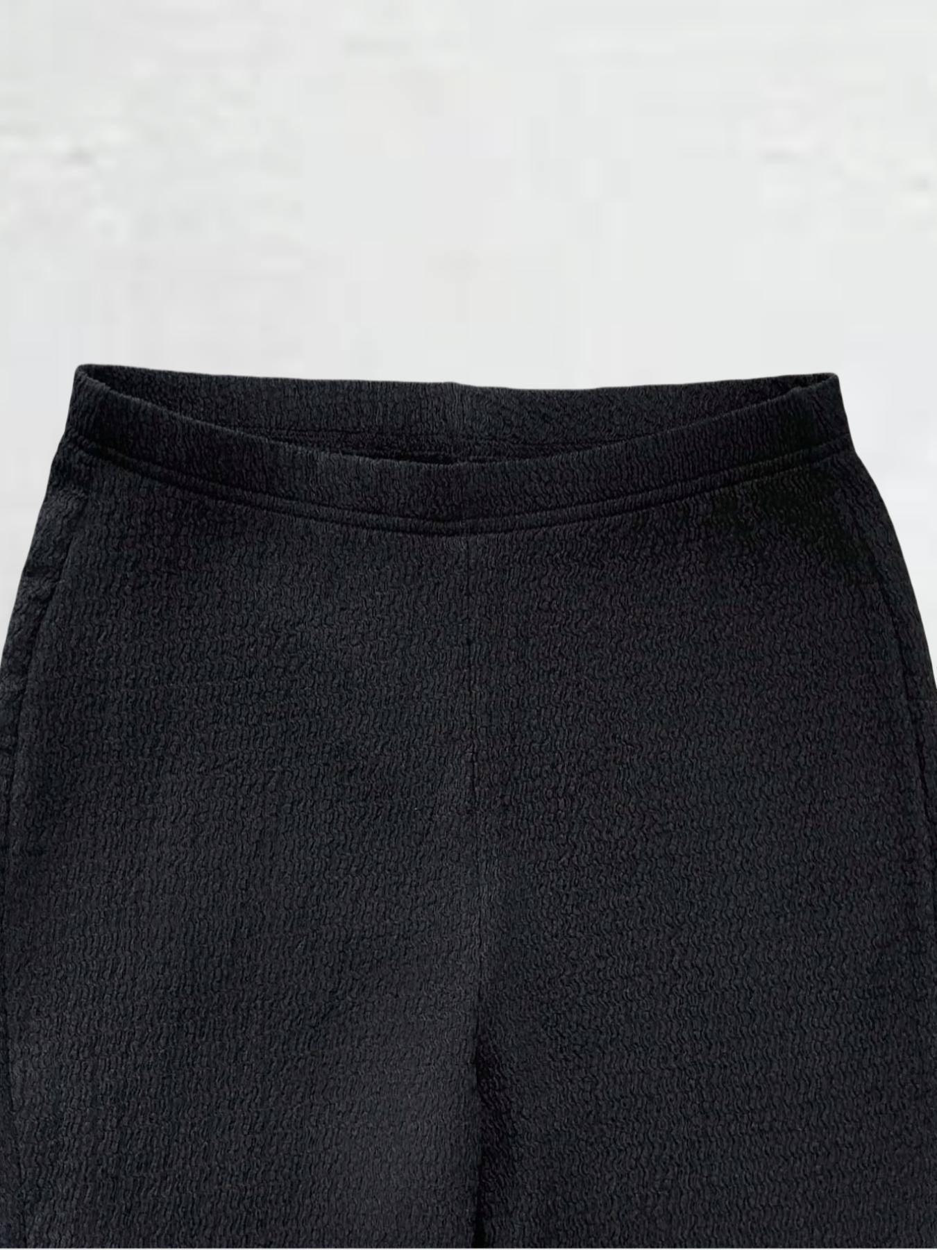 Two-Piece Set Women's Solid Split Hem Strapless Tube Top & High Waist Pants Set, Elegant Fashion Casual Two Piece Outfits for Daily Outdoor Wear, Ladies Clothes for Summer