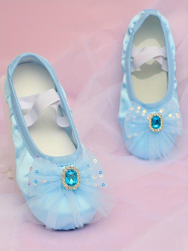 Girls' Dance Shoes Ballet Shoes Kids Girls' Gymnastics Shoes with Bowknot Stage Shoes