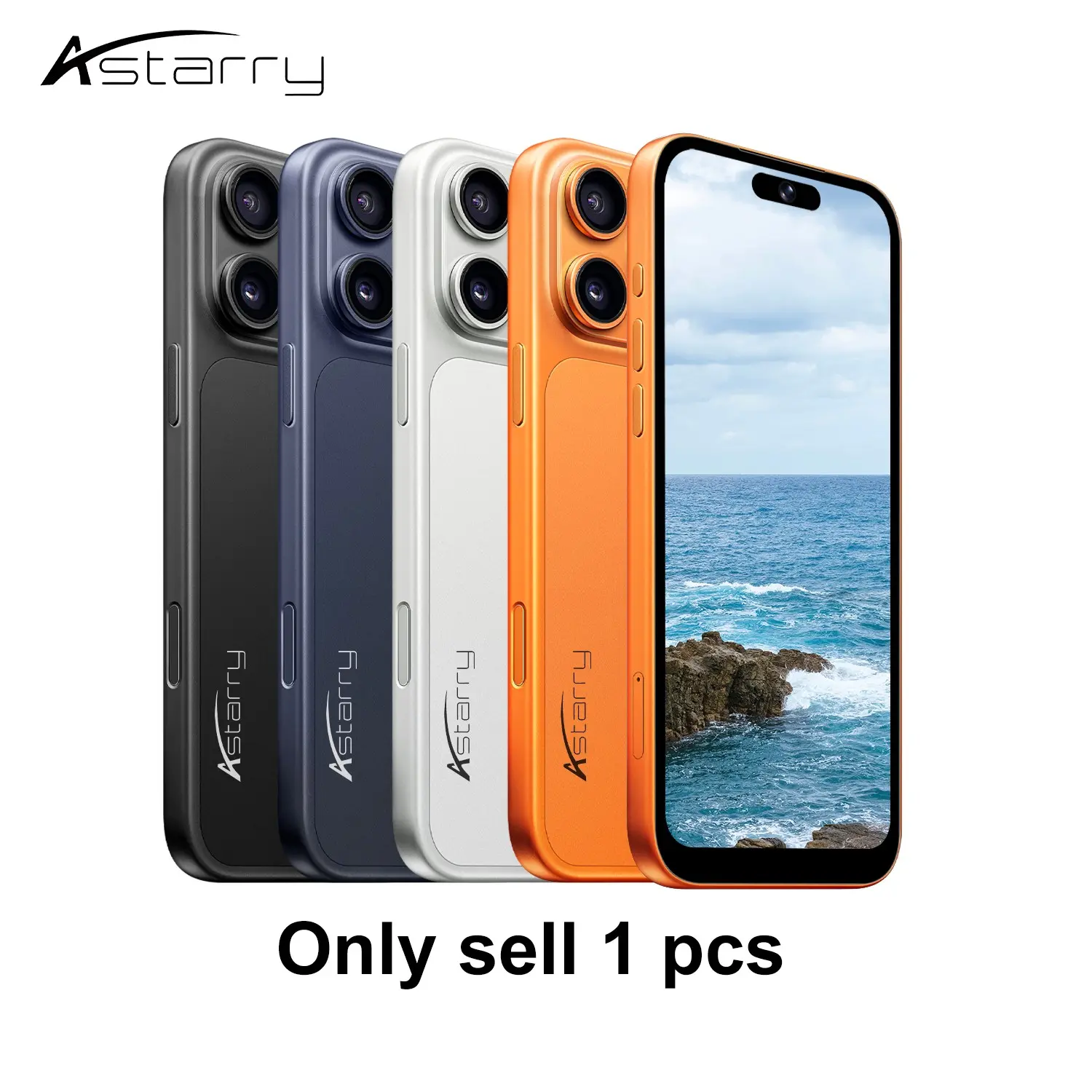 Astarry 17 Pro Max 4G Smartphone, 6.75" Large Clear Screen, 3GB+32GB, Android 12, Portable & Minimalist Design, 4100mAh Battery, Dual SIM, WiFi & Bluetooth. Ideal as Gift, Backup Phone, Student Phone & Entertainment Device