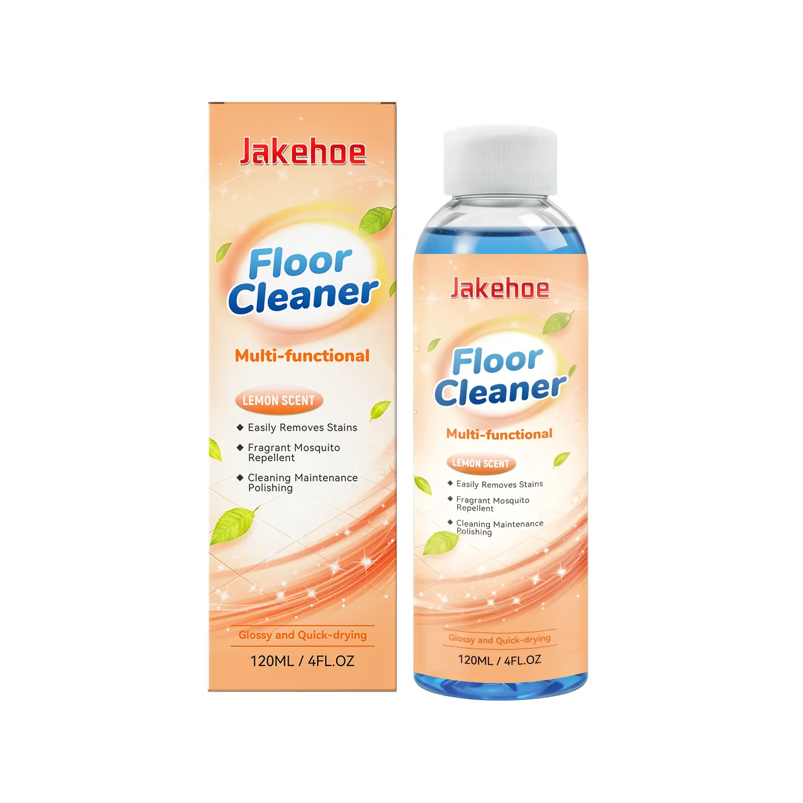 Jakehoe Floor Cleaner - Daily Use Household Cleaner for Stain Removal, Floor Surface Protection, Fast Dry Shine Enhancement