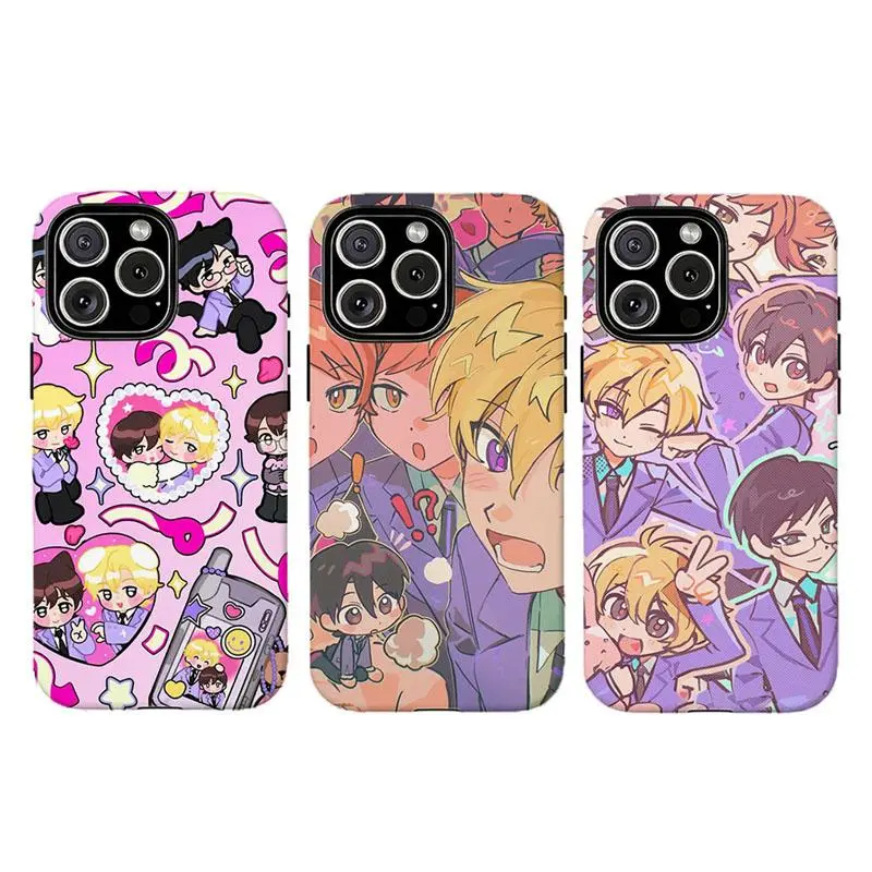 Host Club Collage Phone Case | Maximalist Anime Style, For iPhone 11 12 13 14 15 16 17 Pro Max, For Samsung S26 S25 S24 S23 S22-Gift For Her/Him/Anime lovers