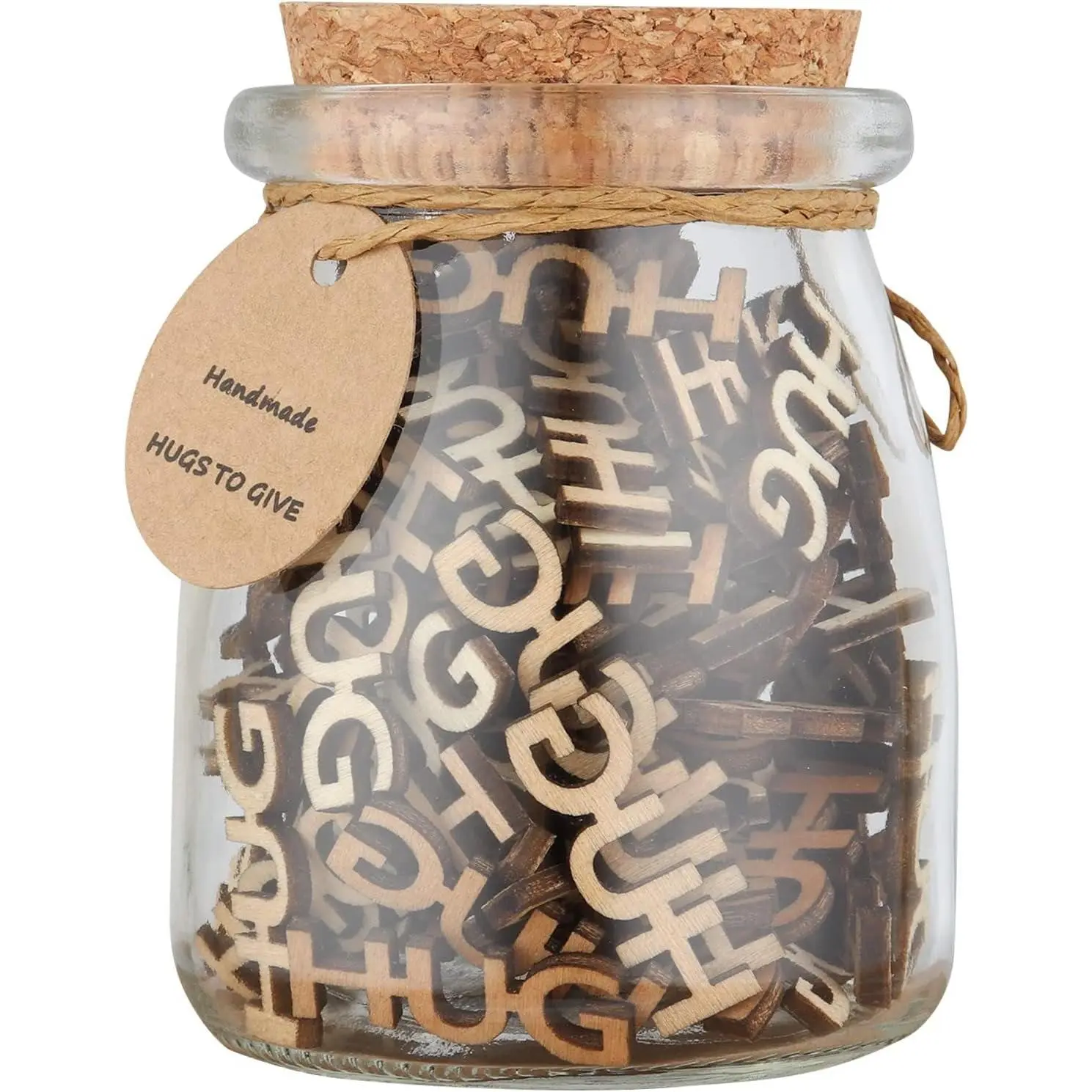 Give a Hugs in a Jar(7oz),Jar of Hugs - Thinking of You Gifts for Mother,Father,Long Distance Relationship Gifts for Girlfriend, Boyfriend, .