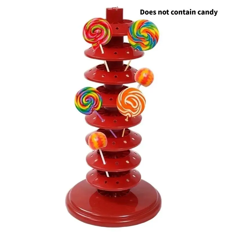 Multi-Layer Lollipop Stand Centerpiece, Adjustable Plastic Candy Display Rack, Desktop Decor for Christmas, Birthday, Wedding Parties