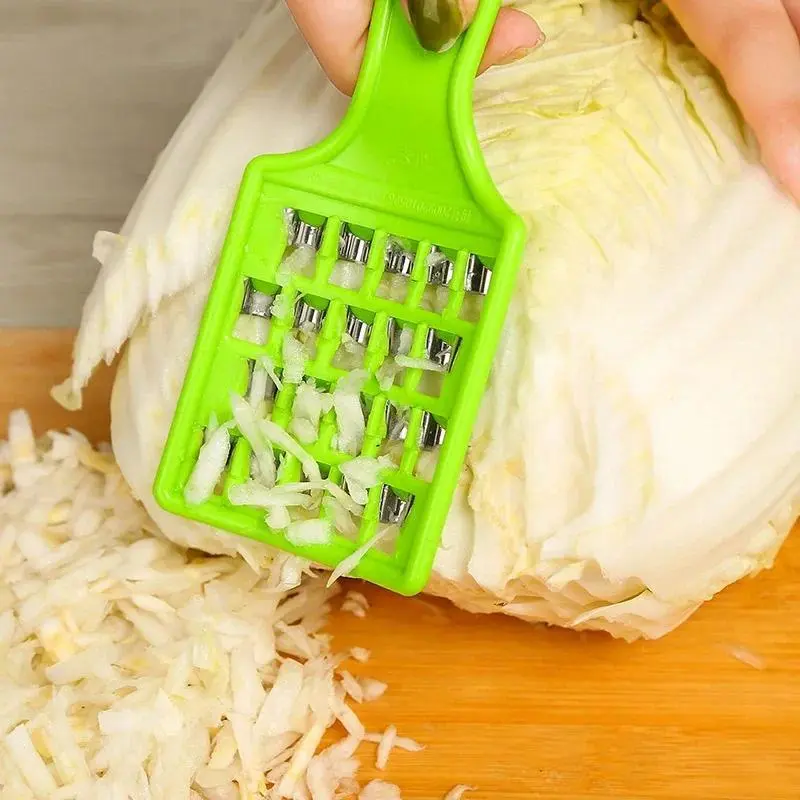 Smooth Lightweight Plastic Kitchen Utensils Set - Meat Grater, Vegetable Cutter, Cabbage Slicer, Shredder, Fruit Peeler, Potato Zester, Knife for Home Cooking