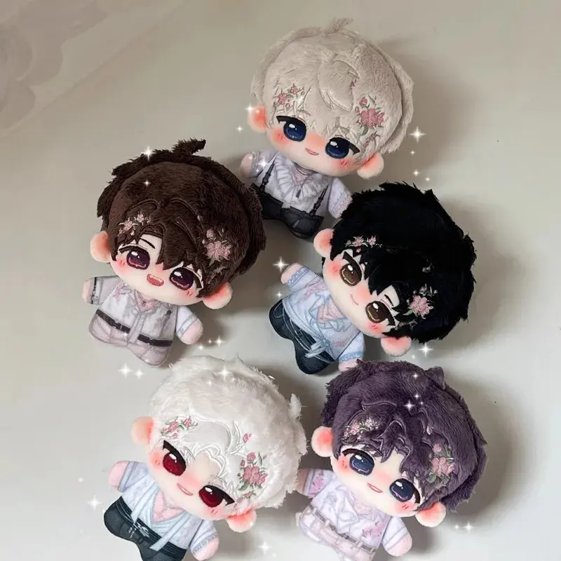 10cm (3 to 3.9 in) Love and Deepspace Blossom Rendezvous Character Cotton Plush Doll Keychain Pendant - Sylus, Aster, Caleb, Rafayel, Zayne, PP Cotton Fill, New Gift Idea, Character Art, Soft Plush