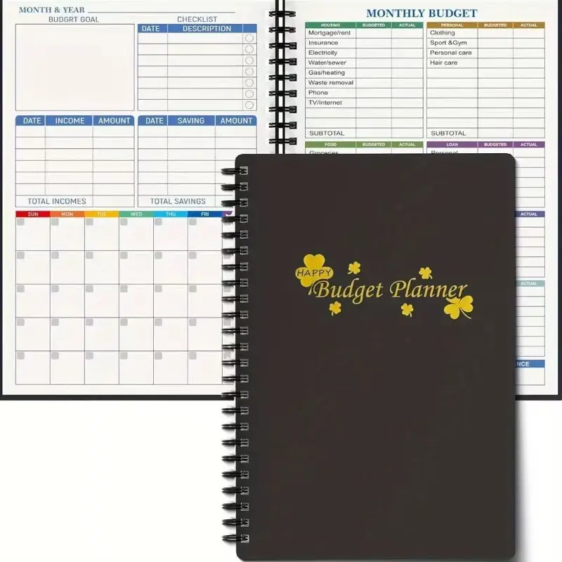 Budget Planner - Effectively Manage Your Money with a Monthly Finance Organizer, Finance Checklist Organizer And Expense Tracker Notebook, Undated Finance Planner/Account Book, A5 Size (8.6X5.9 Inch), 100Gsm Paper, Start Anytime