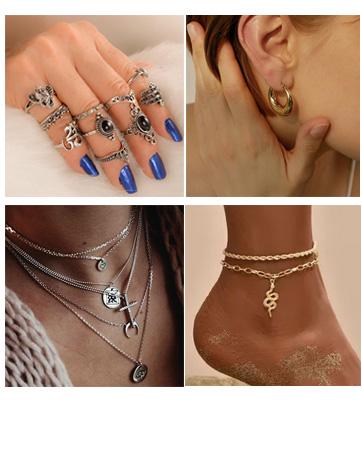 Jstyle 12Pairs Stainless Steel Round Clear Cubic Zirconia Pearl Stud Earring for Women CZ Earrings 3-8MM