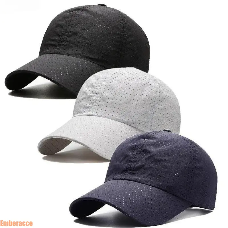 Unisex 3-Pack Performance Running Caps, Lightweight Breathable Quick Dry Sports Hats with UV Protection, Cooling Sun Hats for Women and Men, Outdoor Athletic Caps for Running, Hiking, Walking, Travel and Summer Activities