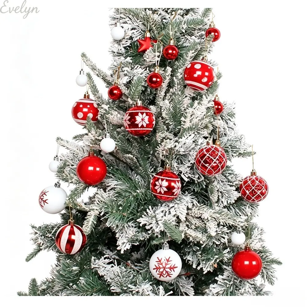 Christmas Ornaments Bauble Gift Box, Multi Size Multi Color Glossy Matte Xmas Tree Decor Kit, Reusable Holiday Indoor Home Party Winter Festive Decoration Gift