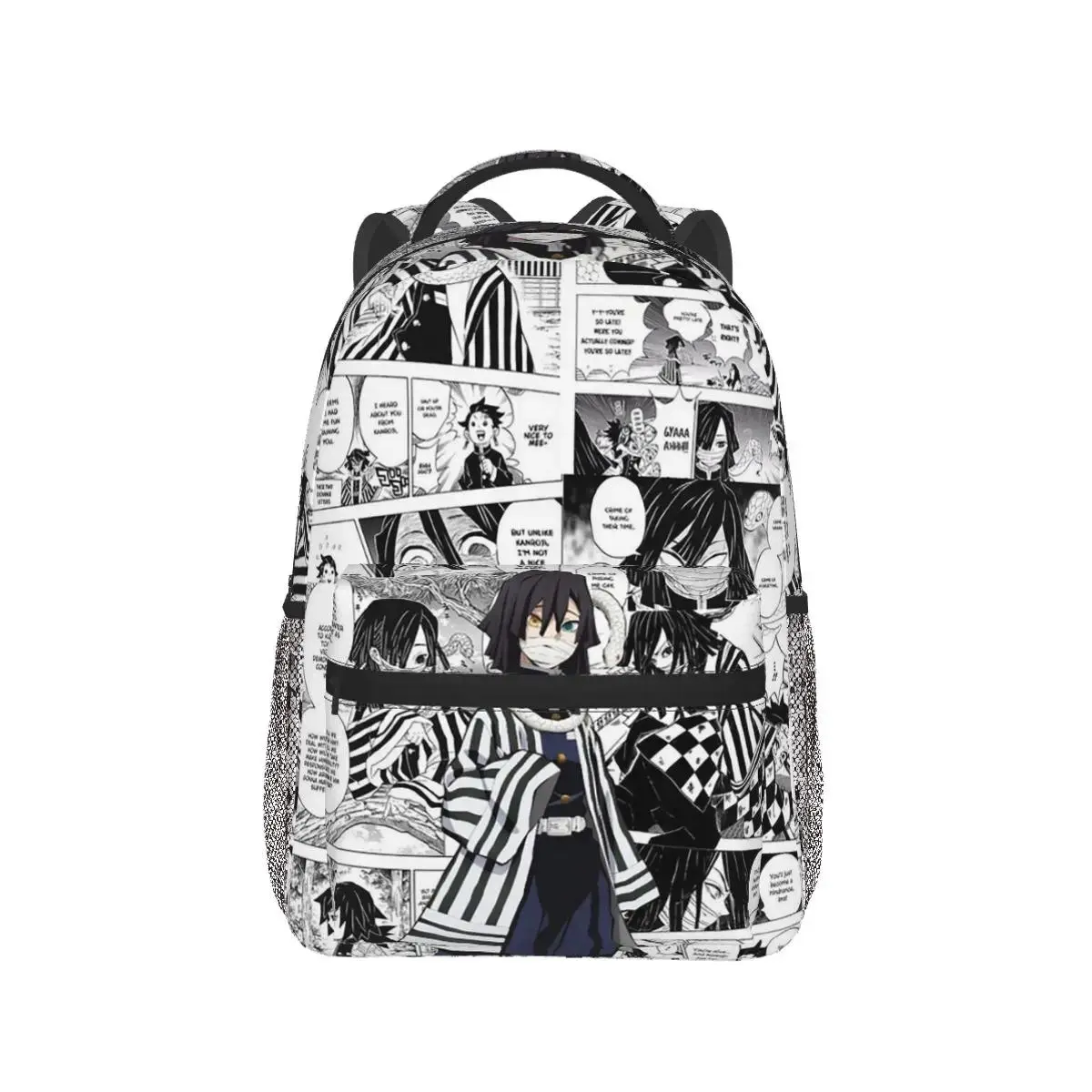 Demon Slayer Iguro Obanai Backpack Hot Sale Daypack Large Capacity Kids BookBag School Bag Shoulder Bags for Men Women