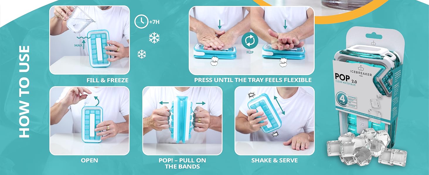 2.0 2024: Make And Serve Ice Without Ever Touching The Ice |   The Sanitary Silicone Ice Cube Tray for Freezer |   Patented Ice Trays for Freezer |   This Ice Cube Maker Makes 18 Cubes