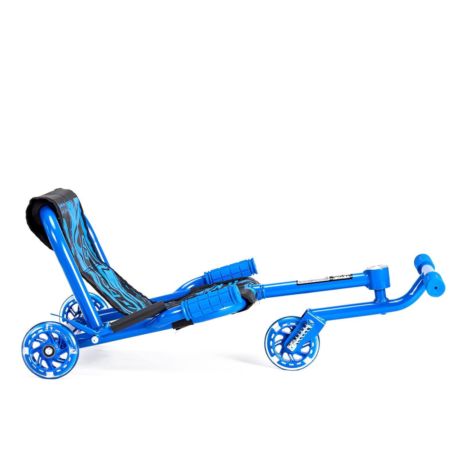 VEVOR Ride on Scooter, Load Capacity of 198 lbs, Swing Side-to-Side for Amazing Ride Powered by Zig-Zag Motion, Ride on Drifting Toy for Ages 10+, Rides on Any Hard Surface for Indoor & Outdoor, Blue VEVOR Ride on Scooter, Load Capacity of 198 lbs, Swing Side-to-Side for Amazing Ride Powered by Zig-Zag Motion, Ride on Drifting Toy for Ages 10+, Rides on Any Hard Surface for Indoor & Outdoor, Blue