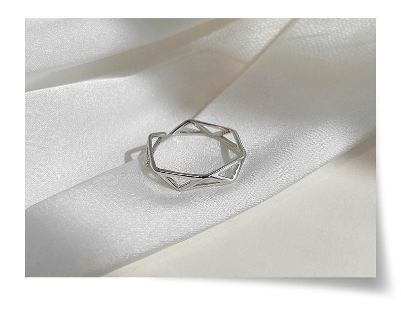 Chic Rhombus Cut Ring Stack| Trendy Index & Middle Finger Set