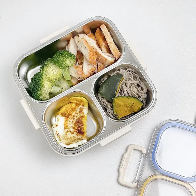 304 stainless steel insulated lunch box, 2026 new model, special lunch box for office workers and elementary school students, fruit lunch box, portable lunch box, adult office worker lunch box, compartmented lunch box, microwaveable