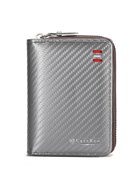 Men's Minimalist Plain Color Zipper Wallet, Casual Trendy Versatile High-quality Daily Wallet, Fashionable Wallet for Daily Use