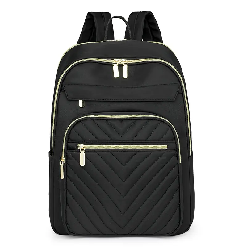 Women's Water Resistant Durable Nylon Backpack, Compact Lightweight Portable Travel Daypack, Multi-Purpose Casual School Bookbag for Outdoor Commute, Campus Life, Short Trips and Everyday Use