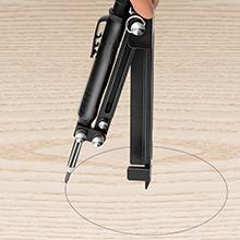 Multi-function Scribing Tool- Construction Pencil- Aluminum Alloy Scribe Tool with Deep Hole Pencil,DIY Woodworking Scribe Gauge Scriber Line Maker Measuring Tool,Gifts For Men(5.5Inch BLACK)