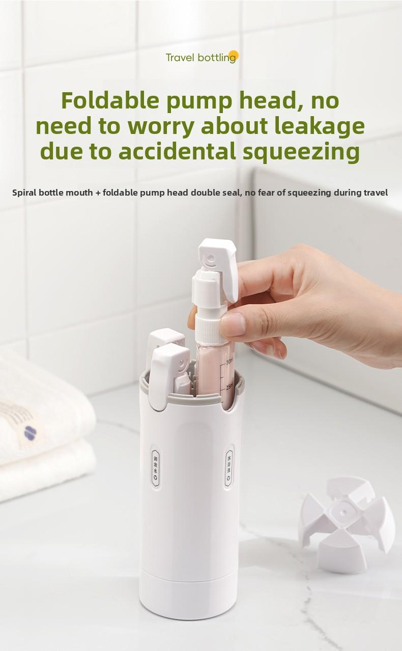Travel Dispensing Bottle Portable Cosmetic Set Shampoo Shower Gel Makeup Remover Oil Washing Dispensing Bottle Leakproof