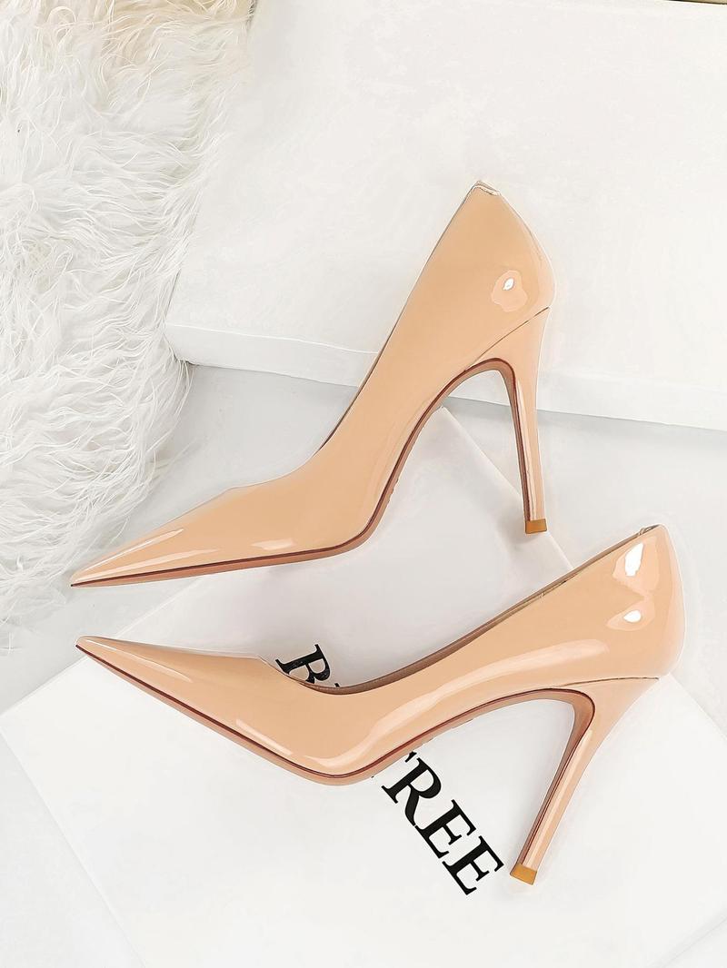 Valentine's Day Women's Fashionable Solid Color Stiletto Heels, Elegant Pointed Toe High Heels for Party, Daily Clothing Decor for Women & Girls